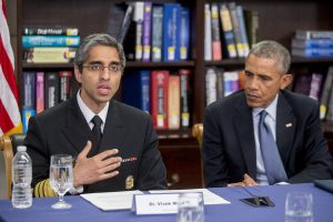 Dr Vivek Murthy and Barack Obama