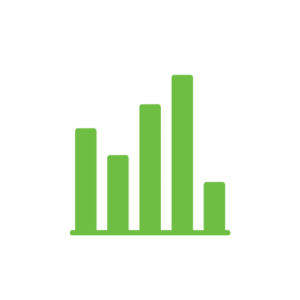 Green bar graph