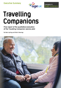Front page of Age UK Travelling Companions